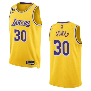 Lakers 2022-23 Icon Edition Damian Jones Yellow Jersey Swingman - Alzaintravels