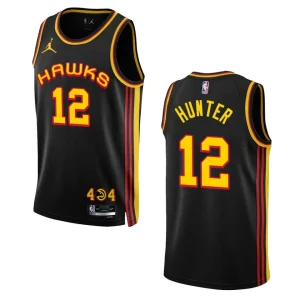 Hawks 2022-23 Statement Edition De'Andre Hunter Black Jersey Swingman - Alzaintravels