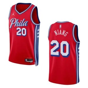 76ers 2022-23 Statement Edition Georges Niang Red Jersey Swingman - Alzaintravels