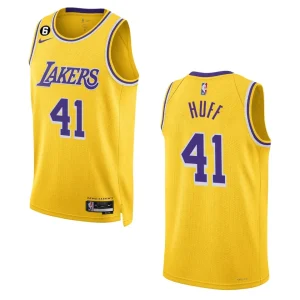 Lakers 2022-23 Icon Edition Jay Huff Yellow Jersey Swingman - Alzaintravels