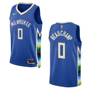 Bucks 2022-23 City Edition MarJon Beauchamp Royal Jersey Swingman - Alzaintravels
