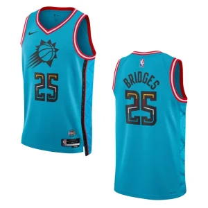 Suns 2022-23 City Edition Mikal Bridges Turquoise Jersey Swingman - Alzaintravels