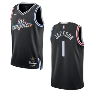 Clippers 2022-23 City Edition Reggie Jackson Black Jersey Swingman - Alzaintravels