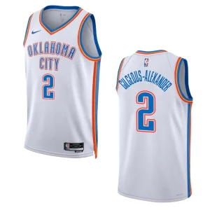 Thunder 2022-23 Association Edition Shai Gilgeous-Alexander White Jersey Swingman - Alzaintravels