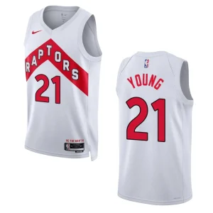 Raptors 2022-23 Association Edition Thaddeus Young White Jersey Swingman - Alzaintravels