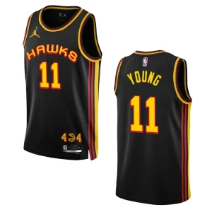 Hawks 2022-23 Statement Edition Trae Young Black Jersey Swingman - Alzaintravels