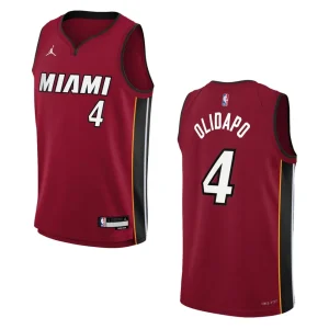 2022-23 Miami Heat Youth Statement Edition Victor Oladipo Red Jersey - Alzaintravels