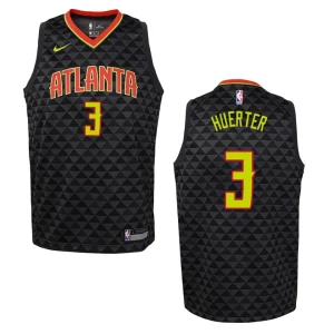 Hawks #3 Kevin Huerter Icon Jersey - Black - Alzaintravels