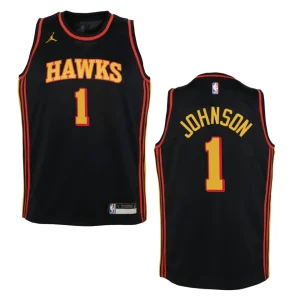 Youth Atlanta Hawks Jalen Johnson Statement Edition 2021 NBA Draft Jersey Black - Alzaintravels