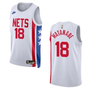 Brooklyn Nets Yuta Watanabe White Swingman 2022-23 Classic Edition Jersey - Alzaintravels