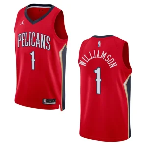 Zion Williamson Statement Edition New Orleans Pelicans 2022-23 Red Swingman Jersey - Alzaintravels